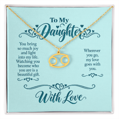 Zodiac Necklace for Daughter