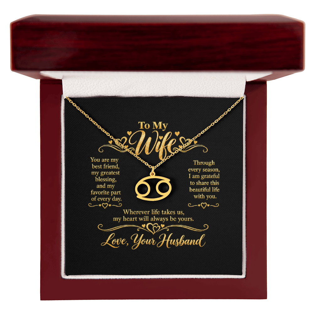 Zodiac Necklace for Wife