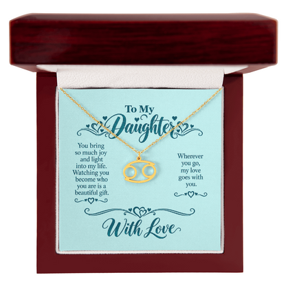 Zodiac Necklace for Daughter