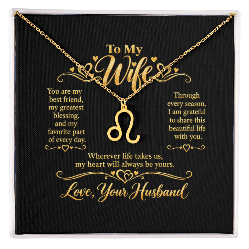 Zodiac Necklace for Wife