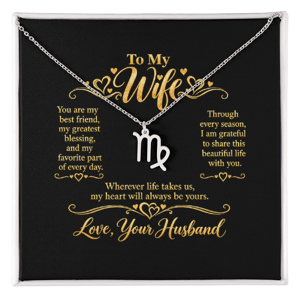Zodiac Necklace for Wife