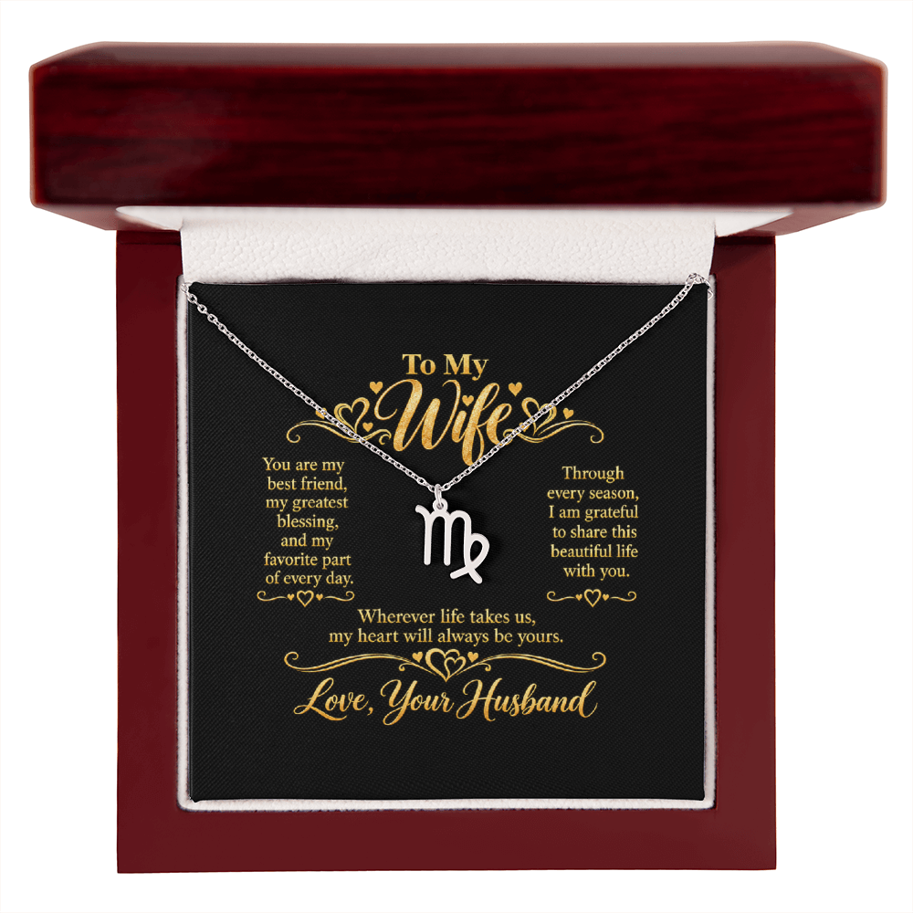 Zodiac Necklace for Wife