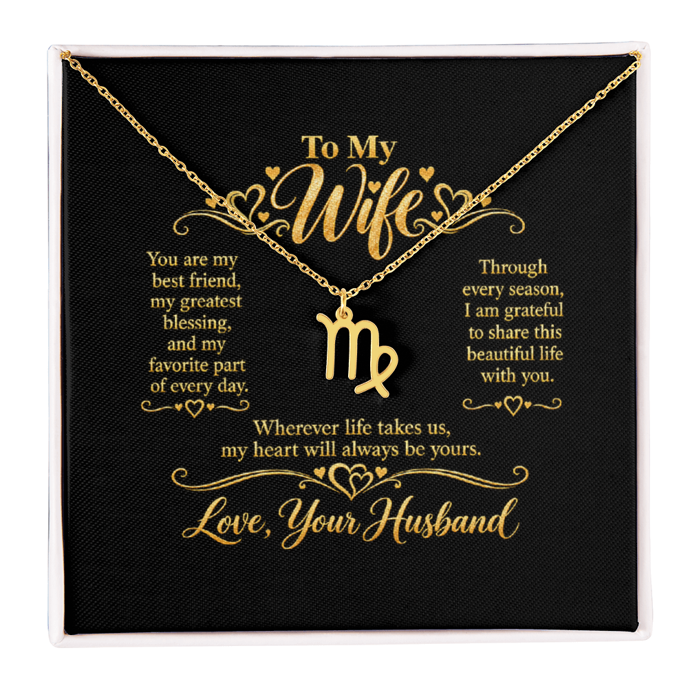 Zodiac Necklace for Wife