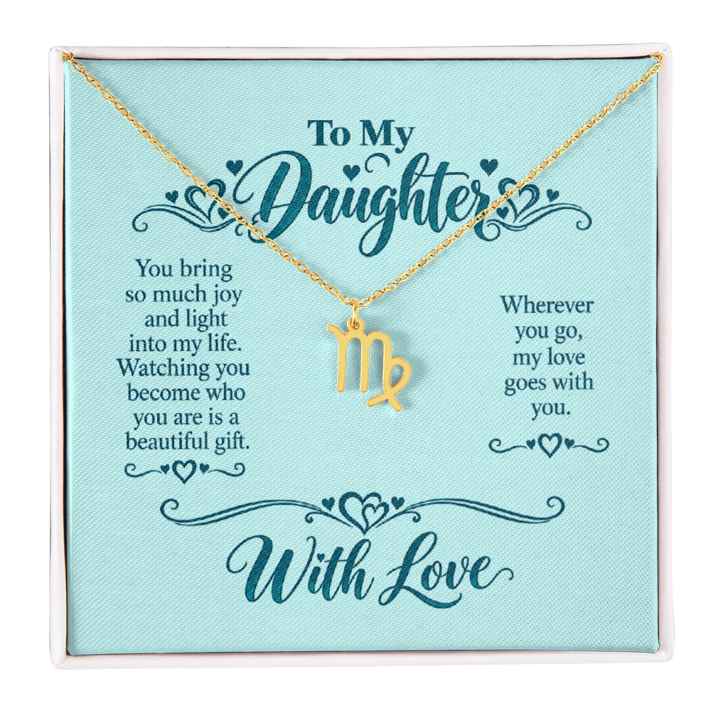 Zodiac Necklace for Daughter