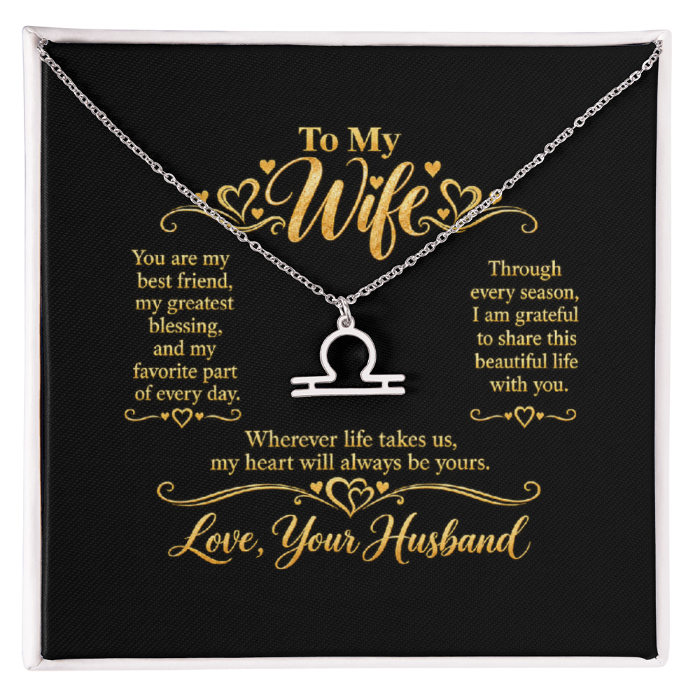 Zodiac Necklace for Wife