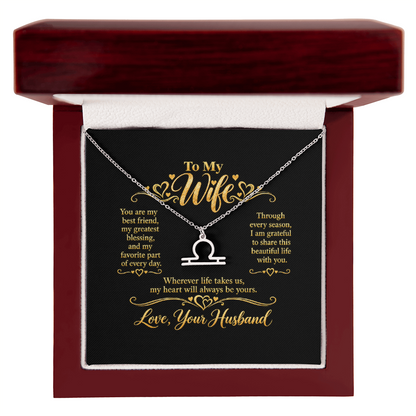 Zodiac Necklace for Wife