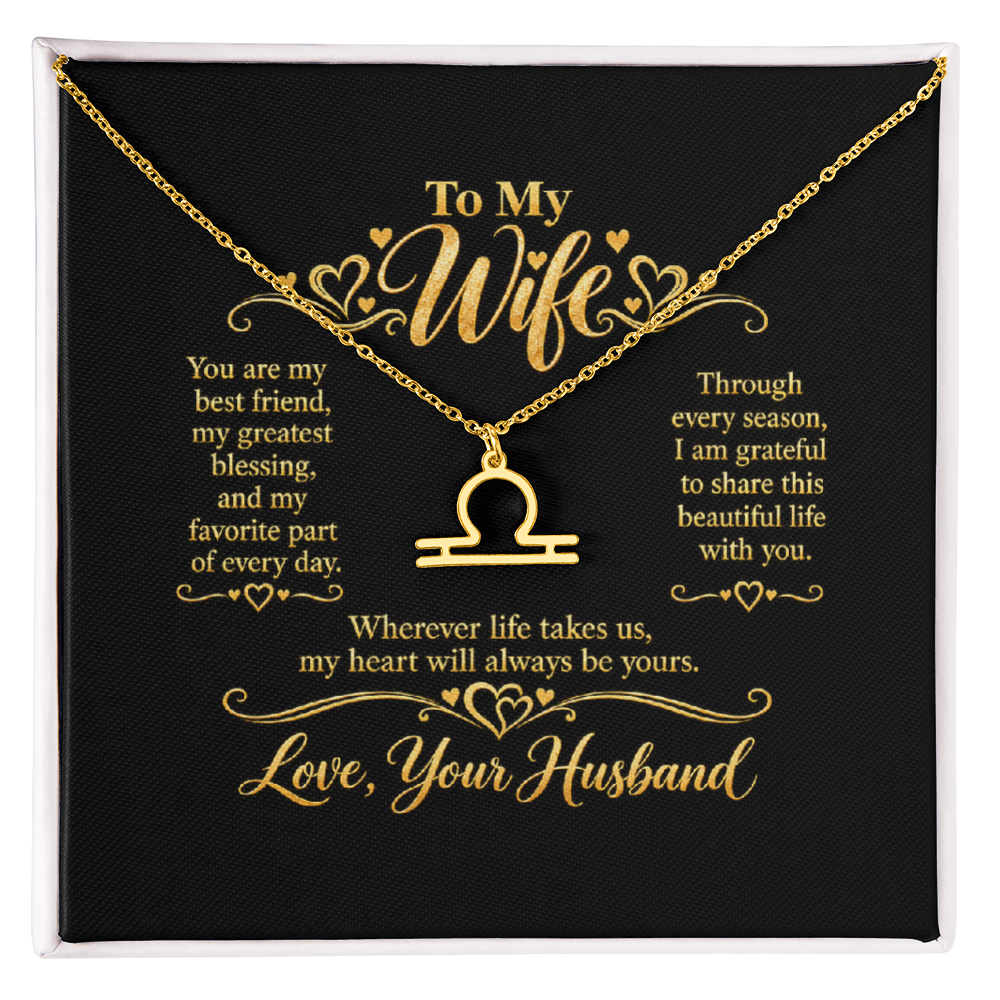 Zodiac Necklace for Wife
