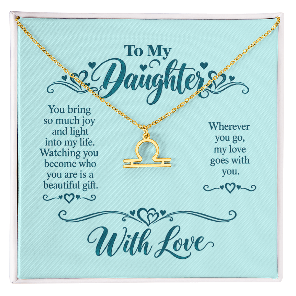 Zodiac Necklace for Daughter
