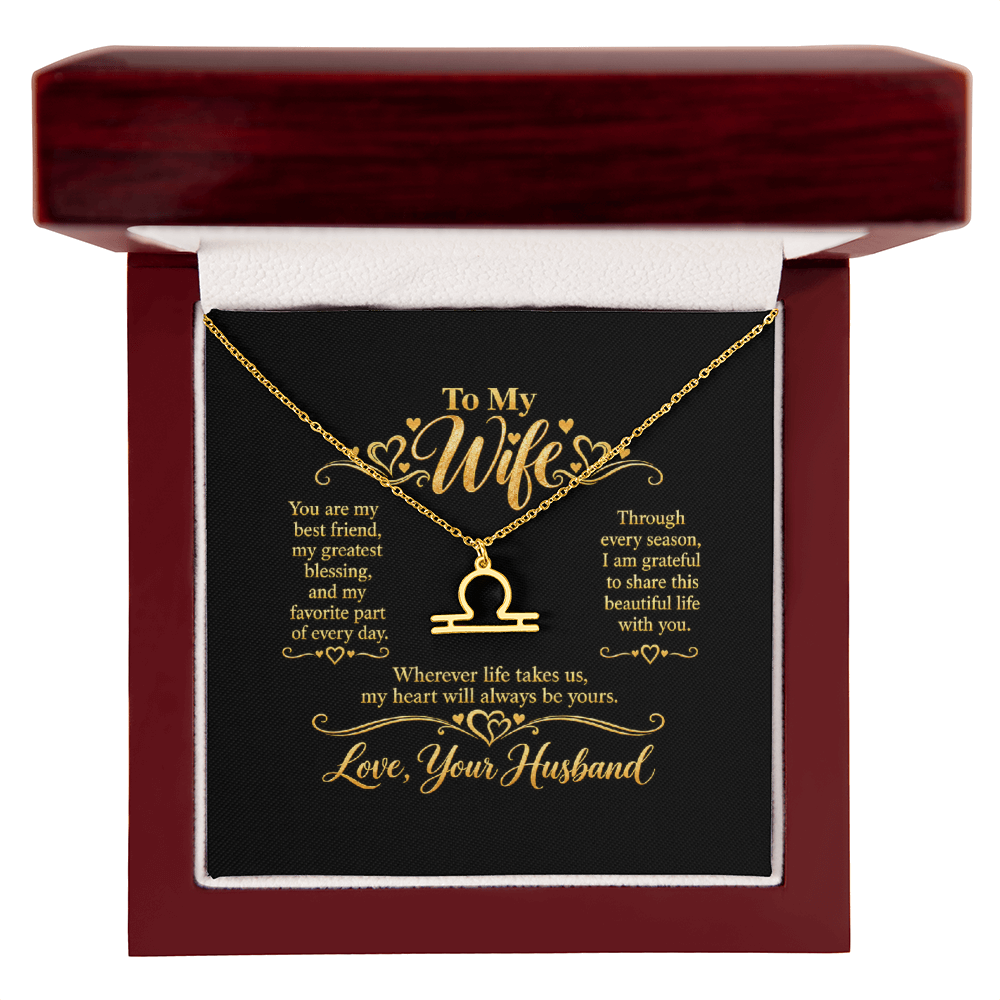 Zodiac Necklace for Wife