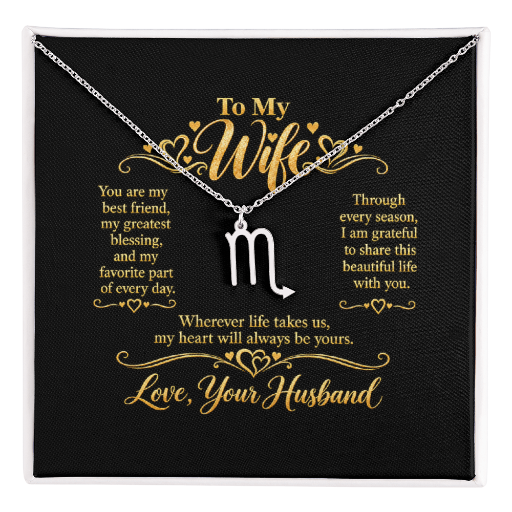 Zodiac Necklace for Wife
