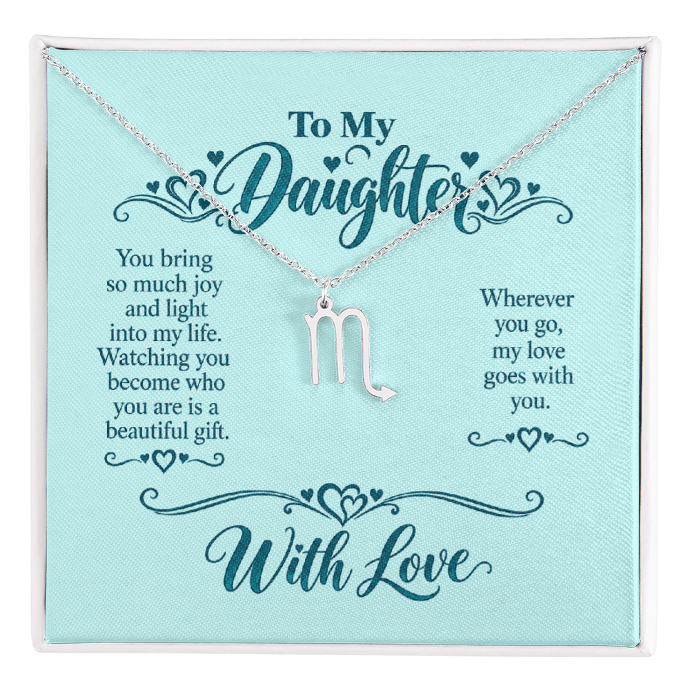 Zodiac Necklace for Daughter