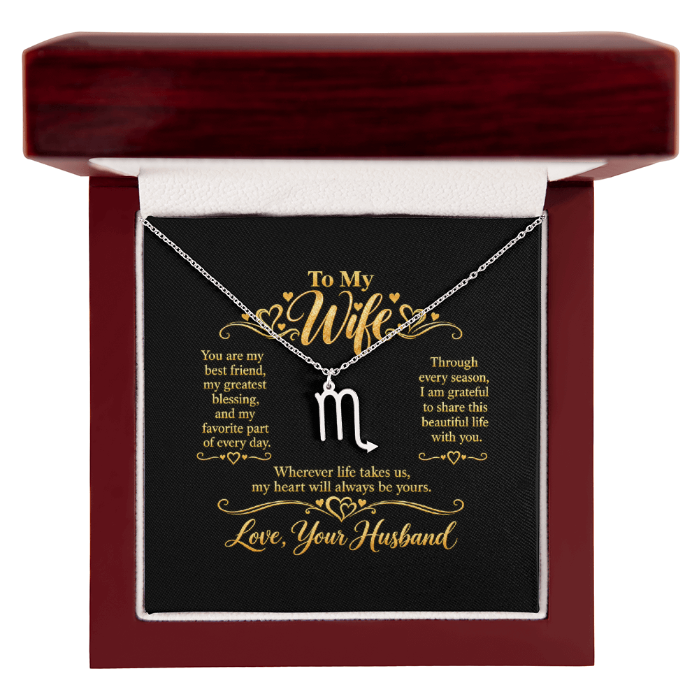 Zodiac Necklace for Wife