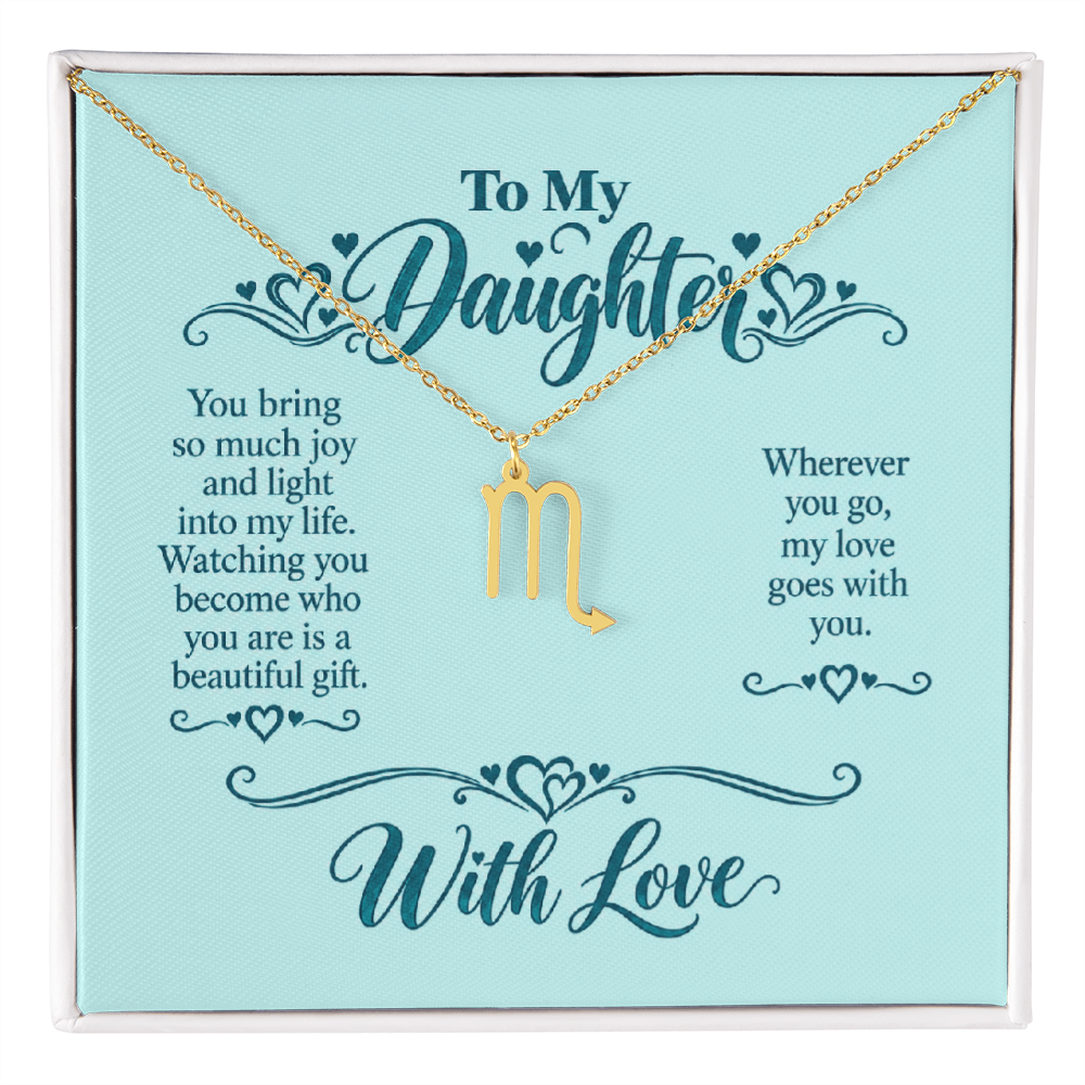 Zodiac Necklace for Daughter