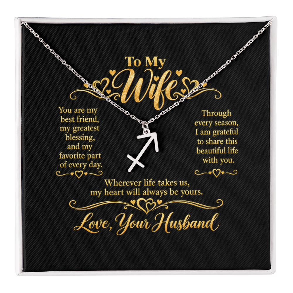 Zodiac Necklace for Wife