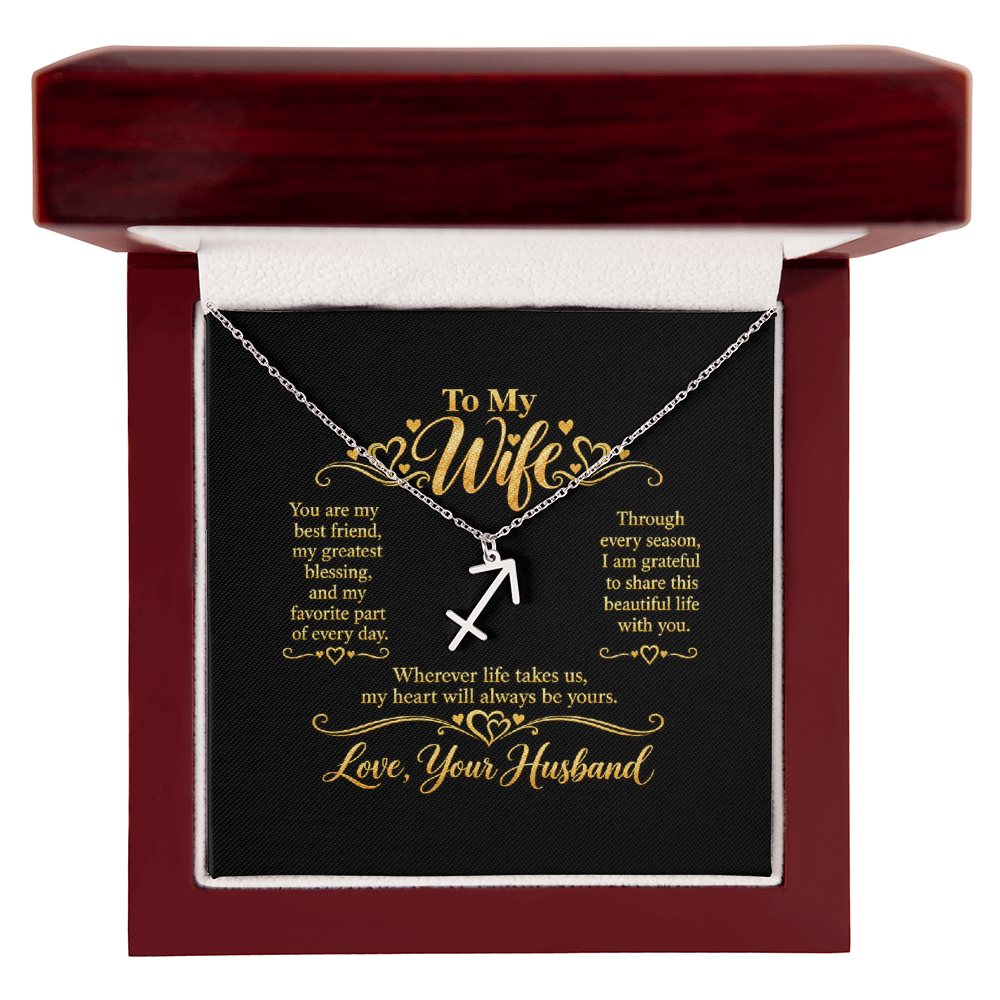 Zodiac Necklace for Wife