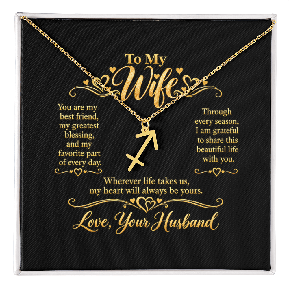 Zodiac Necklace for Wife