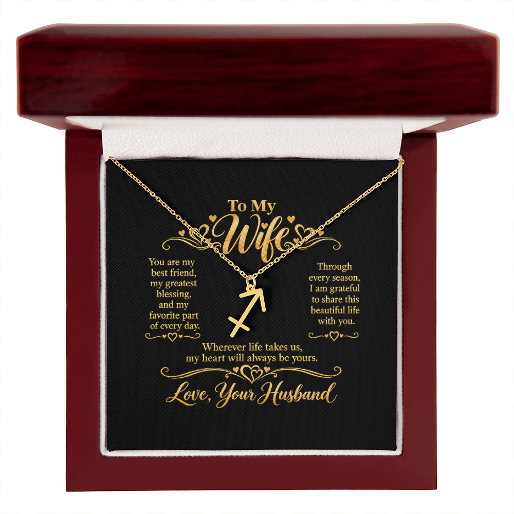 Zodiac Necklace for Wife