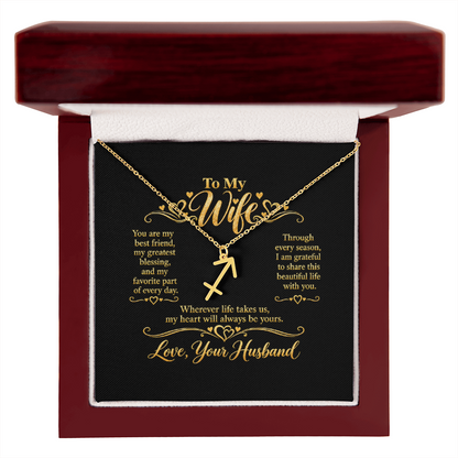 Zodiac Necklace for Wife
