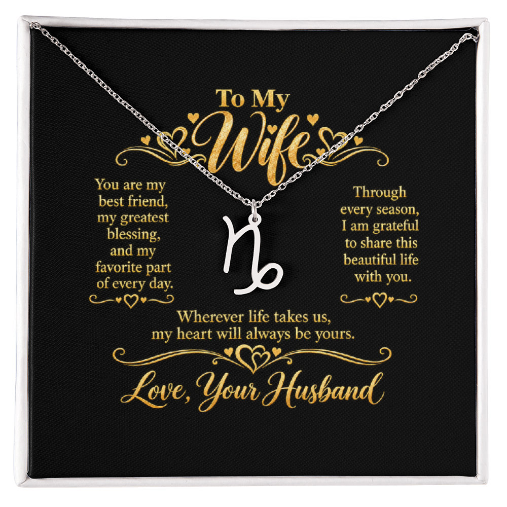 Zodiac Necklace for Wife