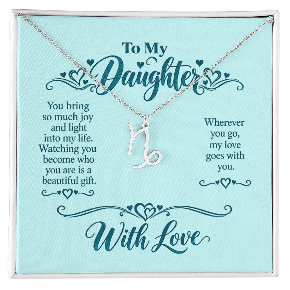 Zodiac Necklace for Daughter