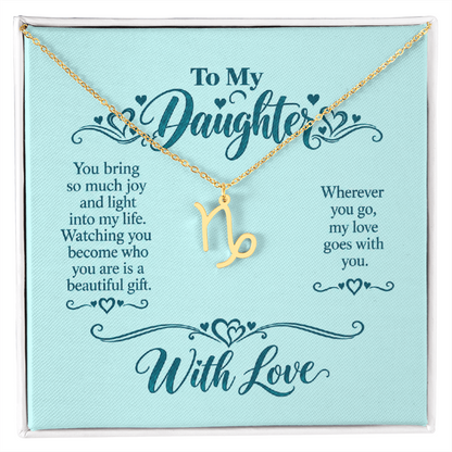 Zodiac Necklace for Daughter