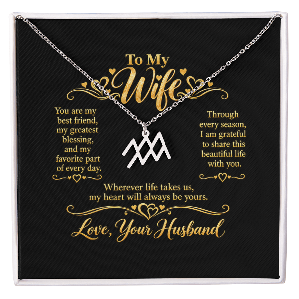 Zodiac Necklace for Wife