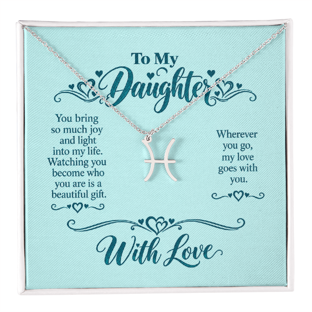 Zodiac Necklace for Daughter