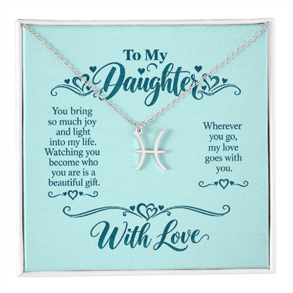 Zodiac Necklace for Daughter