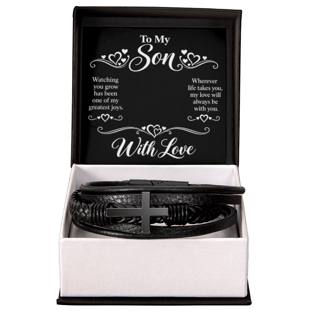 Cross Bracelet for Son