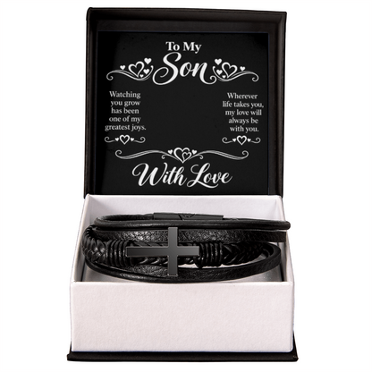 Cross Bracelet for Son