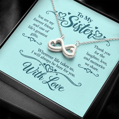 Infinity Necklace for Sister