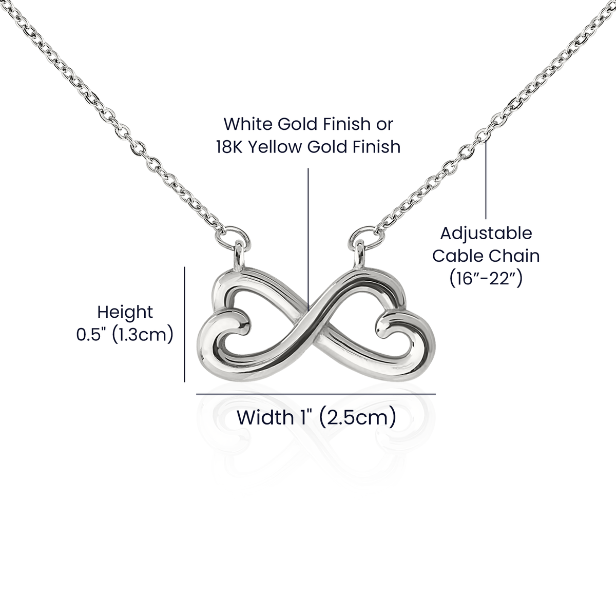 Infinity Necklace for Sister