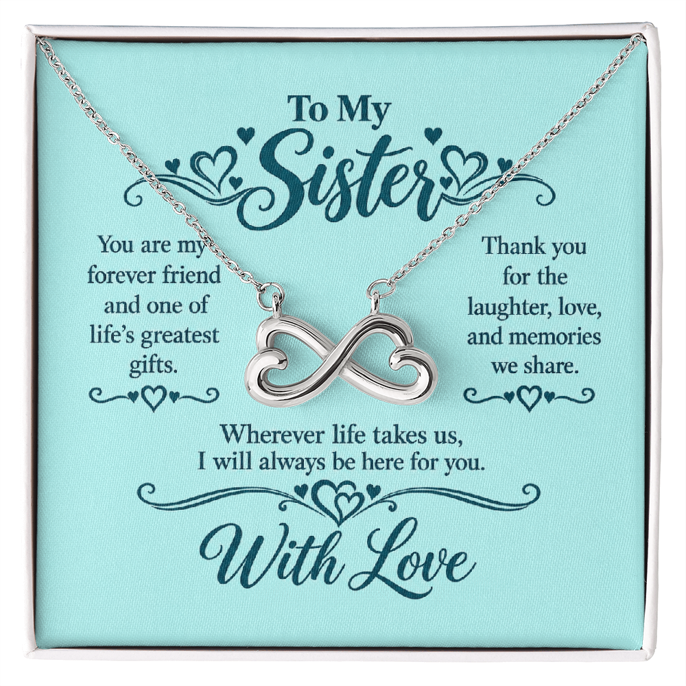 Infinity Necklace for Sister