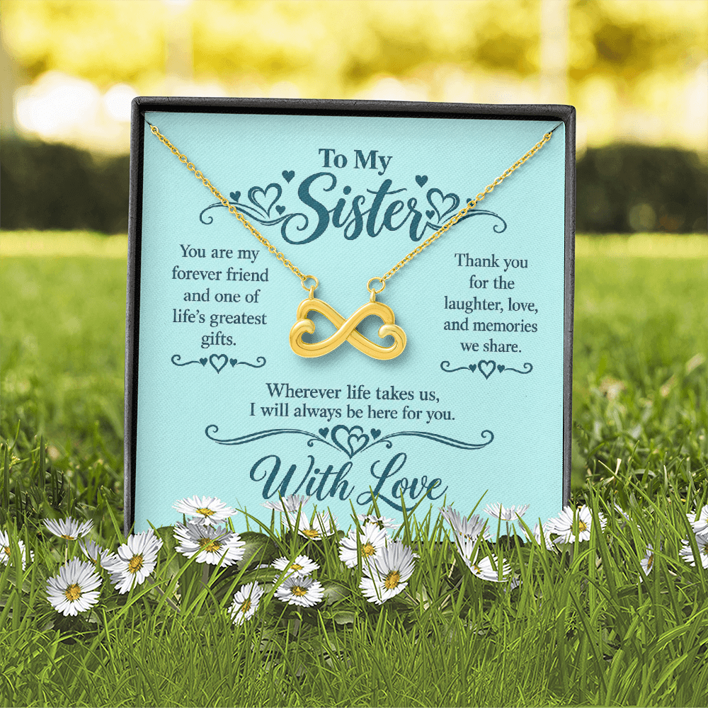 Infinity Necklace for Sister