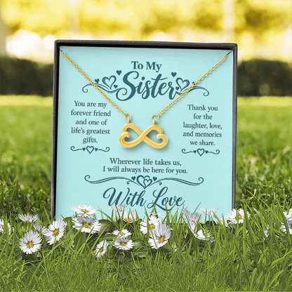 Infinity Necklace for Sister