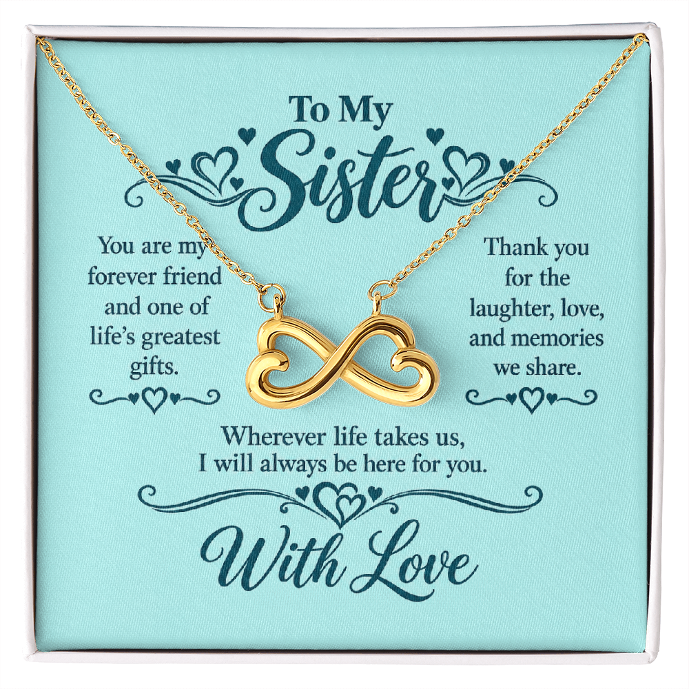 Infinity Necklace for Sister