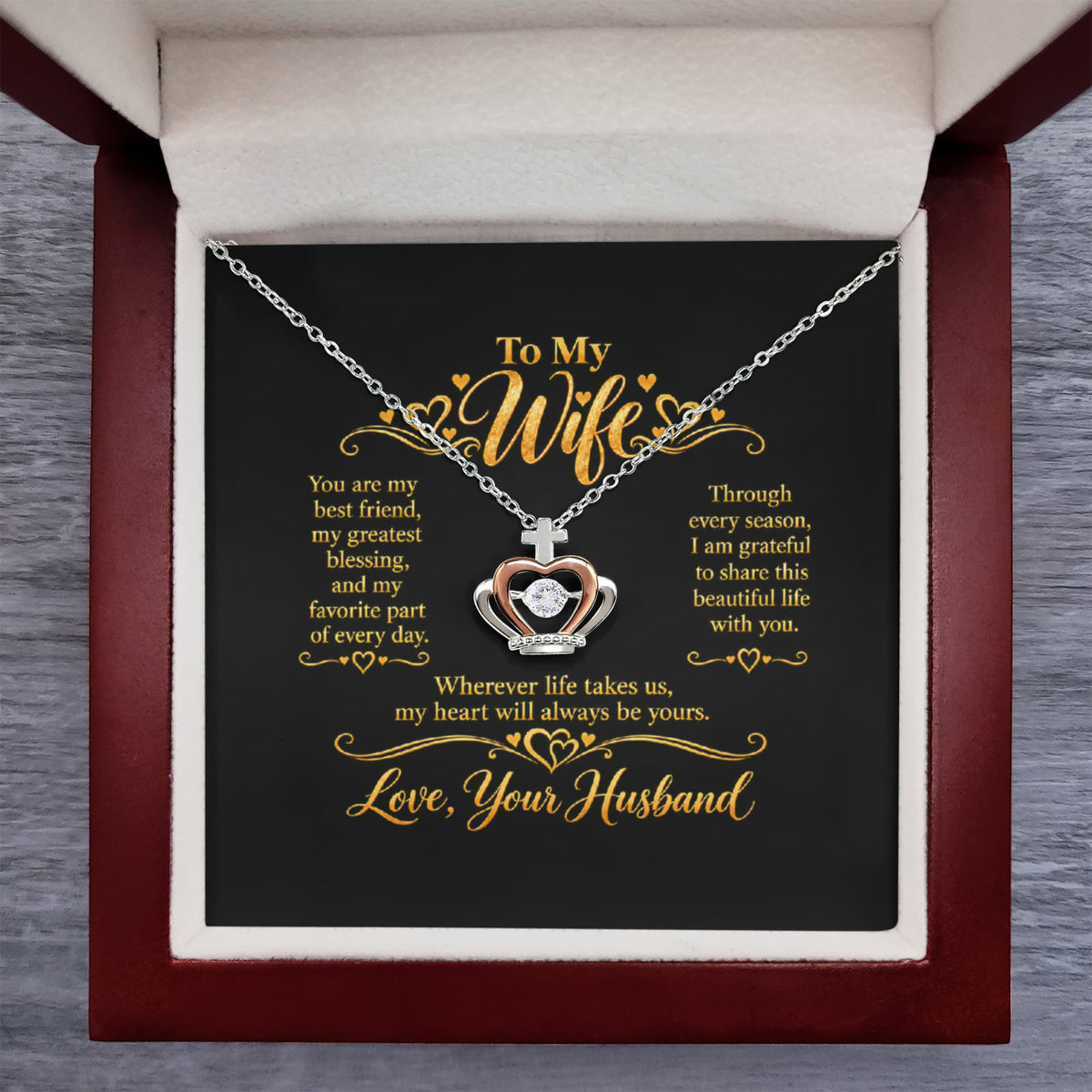 Crown Necklace for Wife