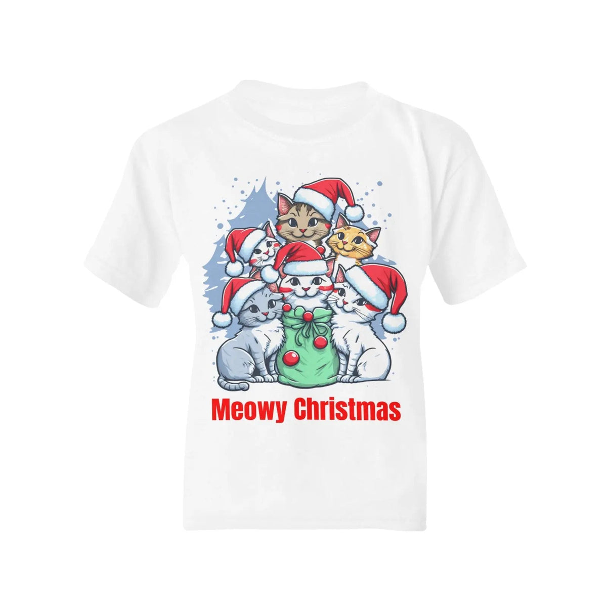Kids T-shirt - Meowy Christmas - Piryoung Shop