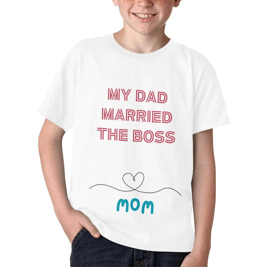 Kids T-shirt - My Dad Married the BOSS - Piryoung Shop