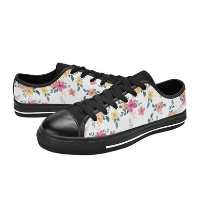 Personalized Canvas Women's Shoes with cool and flowery design - Piryoung Shop