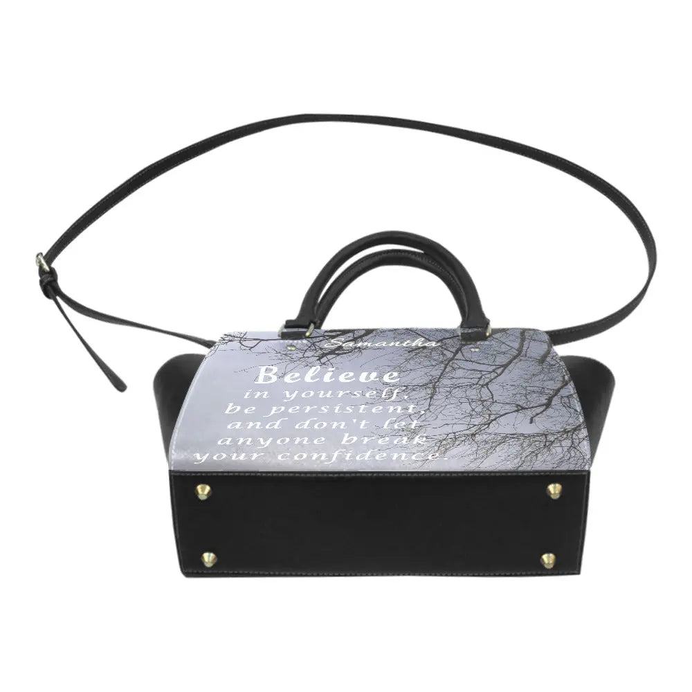 Personalized Classic Shoulder Handbag - Believe in Yourself - Piryoung Shop