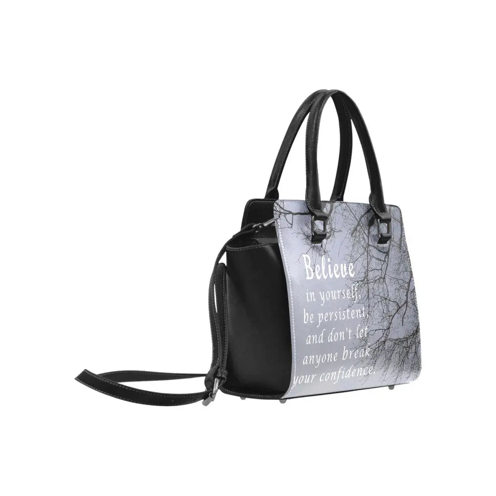 Personalized Classic Shoulder Handbag - Believe in Yourself - Piryoung Shop