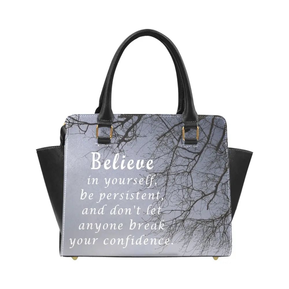 Personalized Classic Shoulder Handbag - Believe in Yourself - Piryoung Shop
