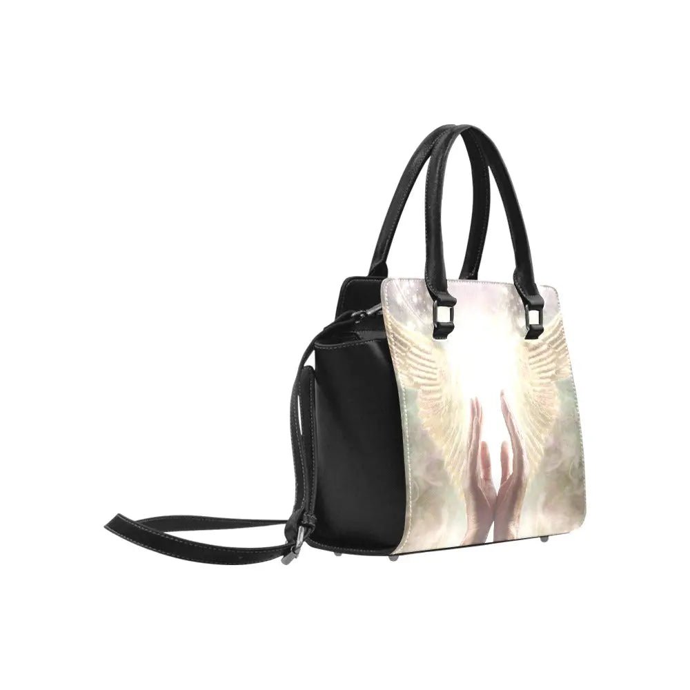 Personalized Classic Shoulder Handbag - Faith, Love, Hope - Piryoung Shop