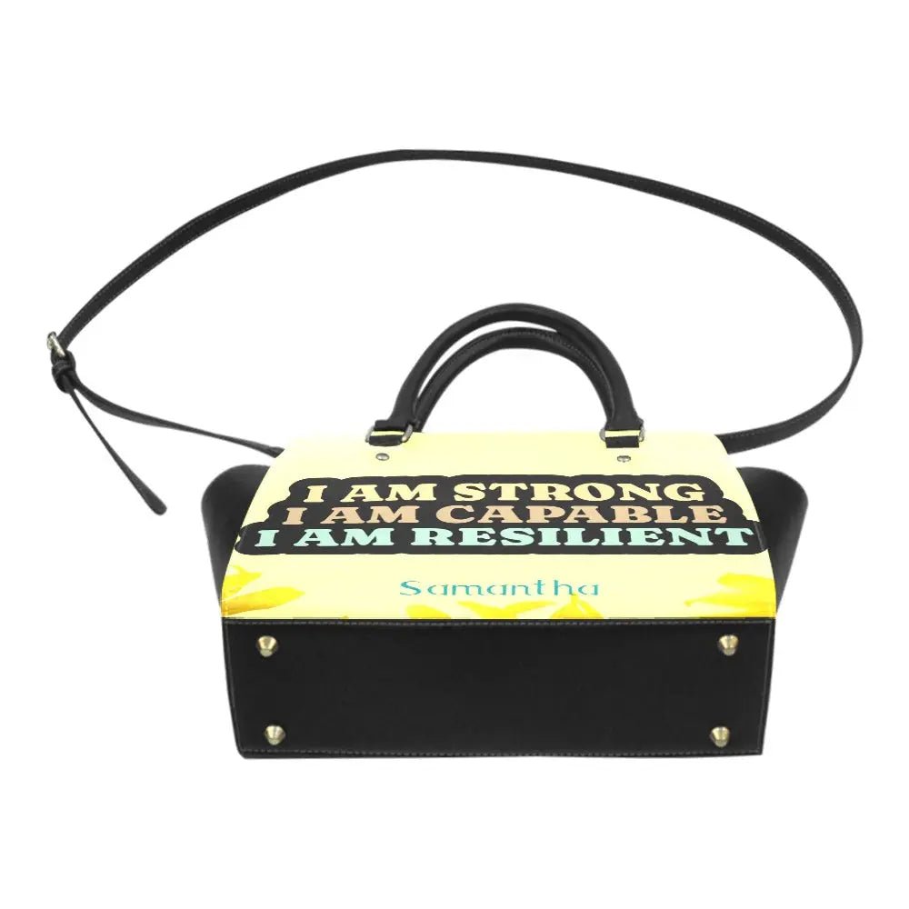 Personalized Classic Shoulder Handbag - I AM Affirmation - Piryoung Shop