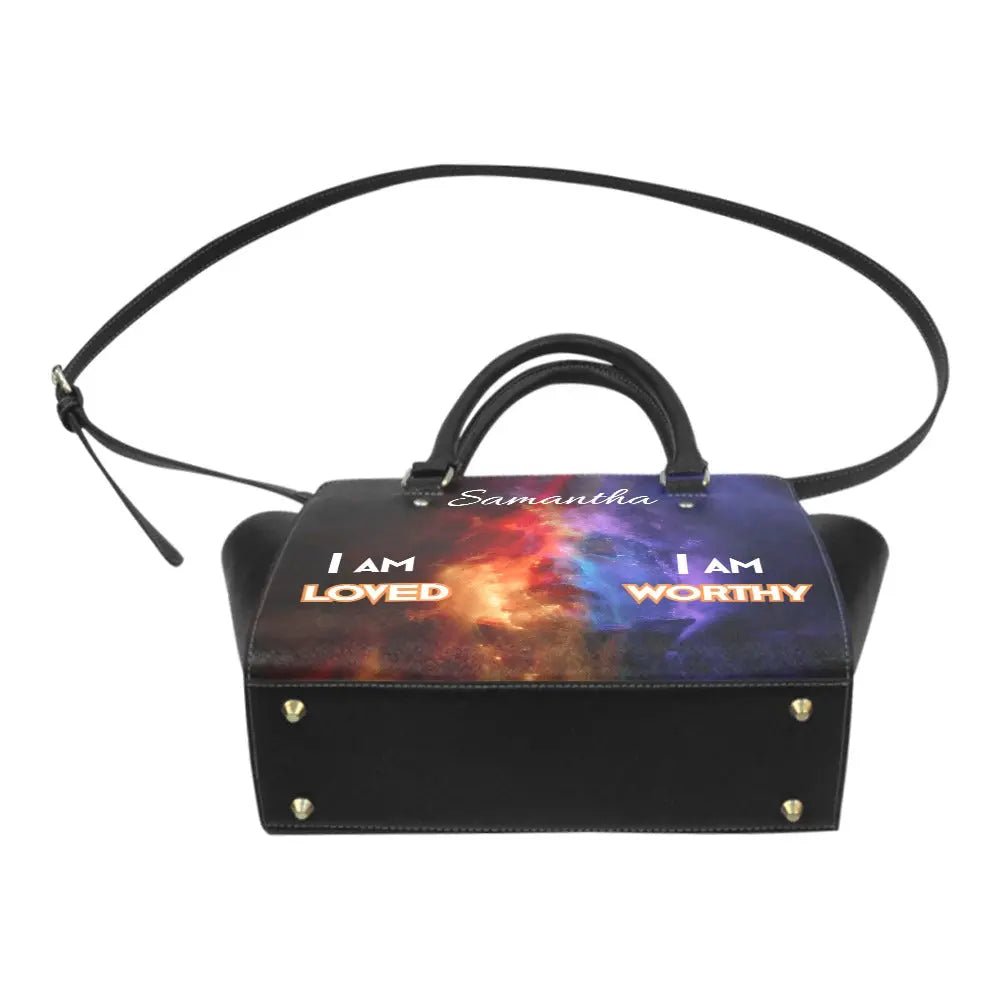 Personalized Classic Shoulder Handbag - I AM Affirmation - Piryoung Shop
