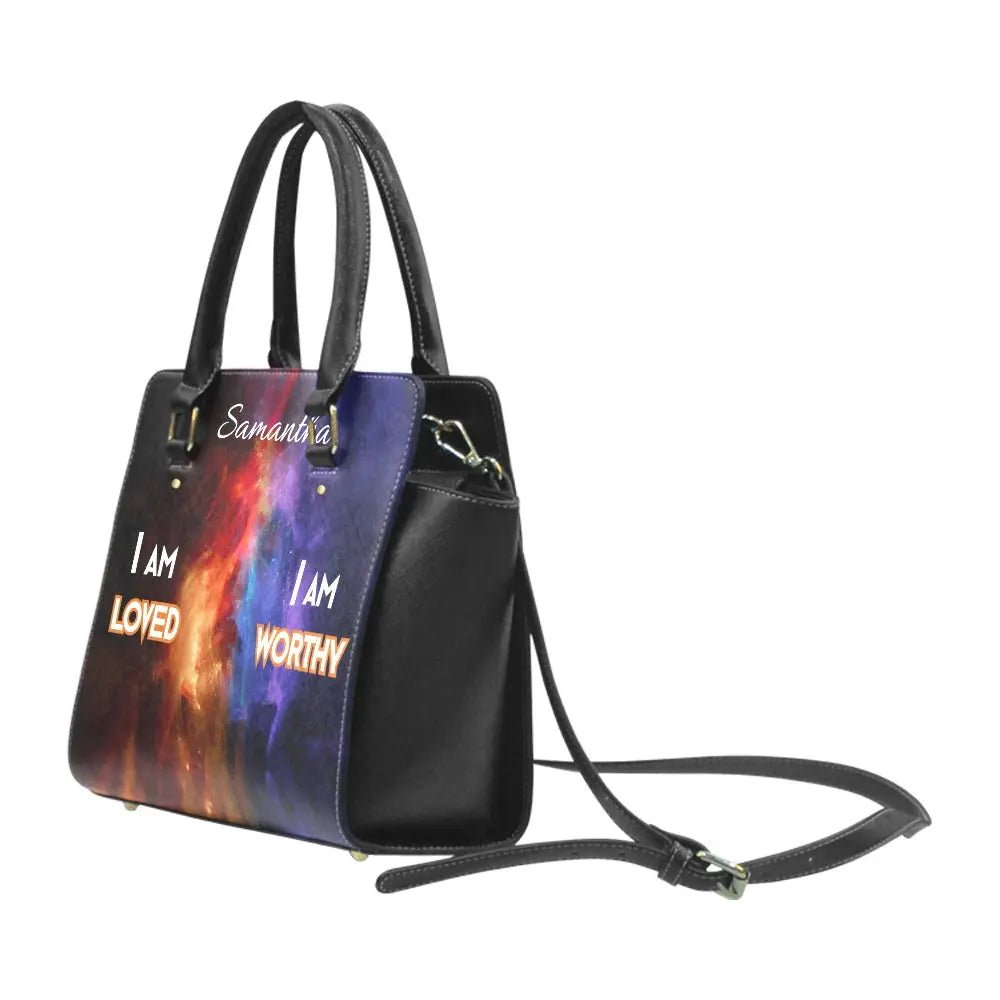 Personalized Classic Shoulder Handbag - I AM Affirmation - Piryoung Shop