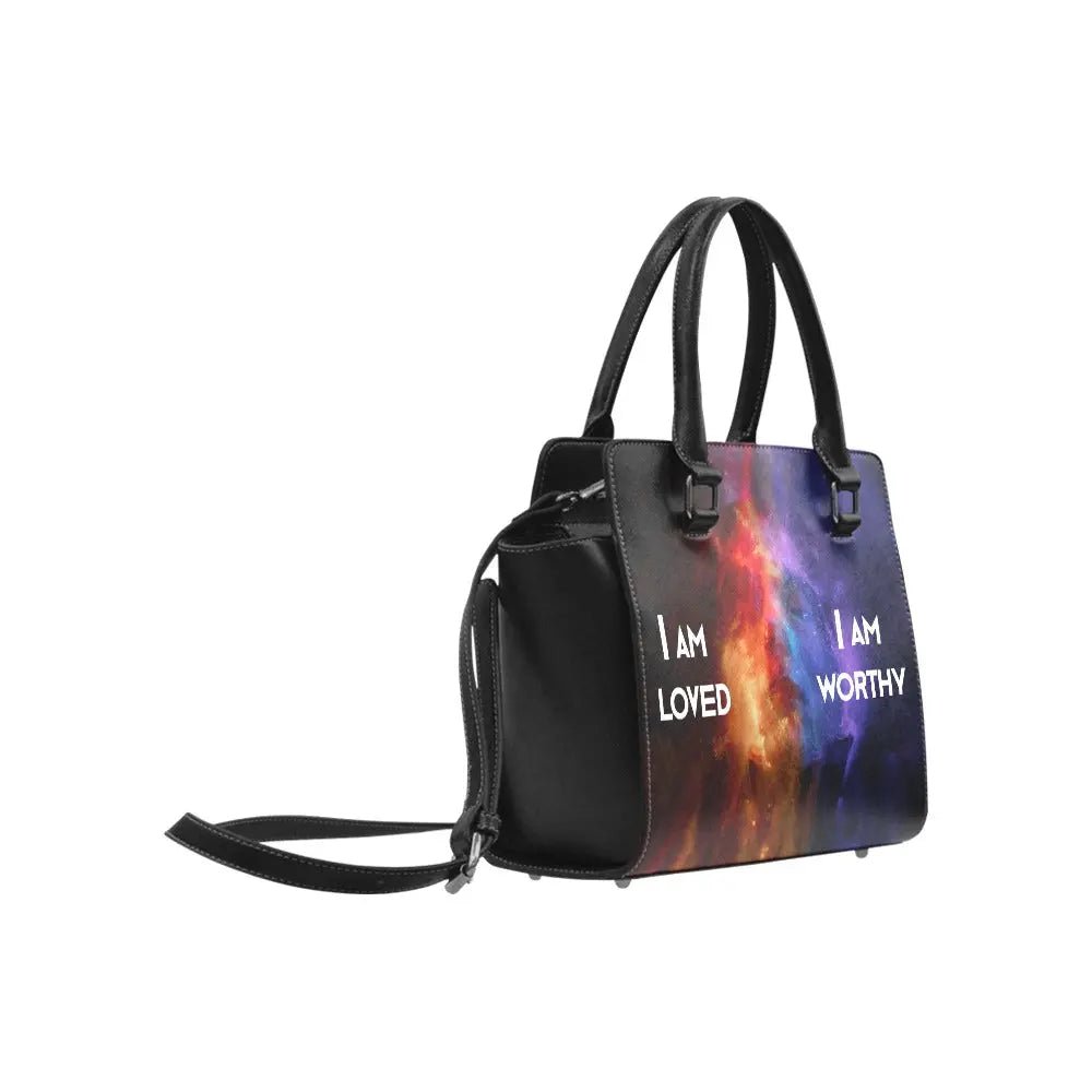 Personalized Classic Shoulder Handbag - I AM Affirmation - Piryoung Shop