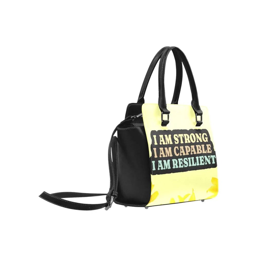 Personalized Classic Shoulder Handbag - I AM Affirmation - Piryoung Shop