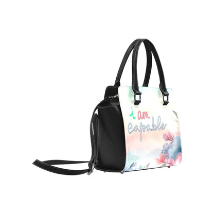 Personalized Classic Shoulder Handbag - I AM Capable - Piryoung Shop